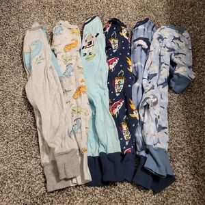 Bundle Of 6 Zippered Rompers